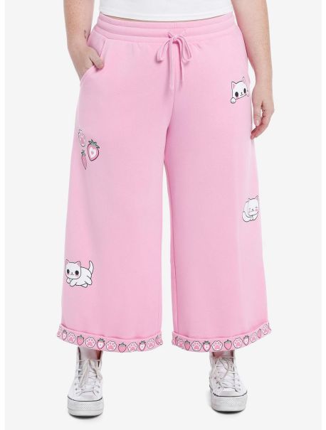 Girls Bottoms Sweet Society Pink Cat Girls Lounge Pants Plus Size