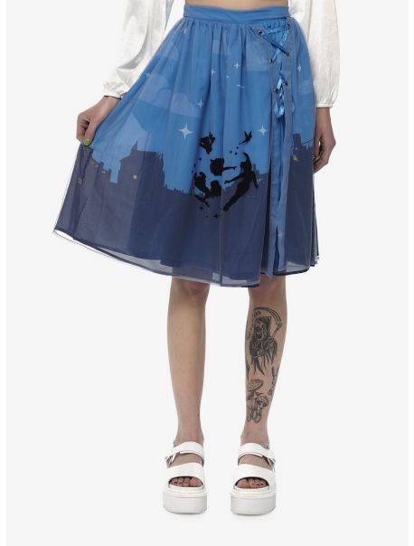 Bottoms Girls Disney Peter Pan Night Sky Lace-Up Skirt