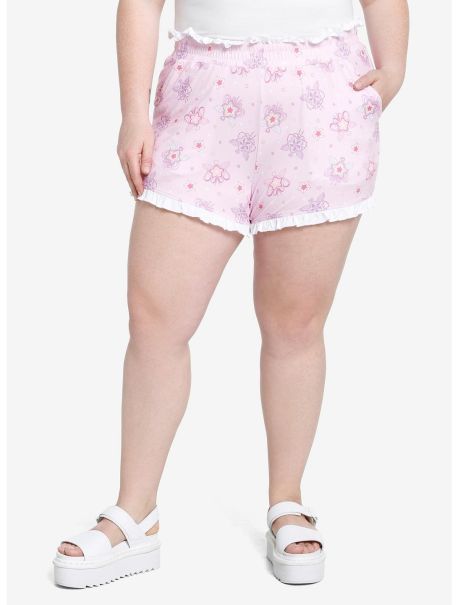 Bottoms Kawaii Sakura Ruffle Lounge Shorts Plus Size Girls