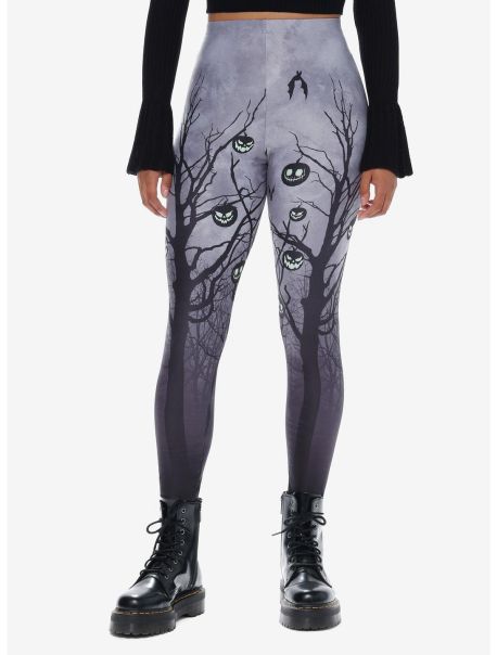 Social Collision Scary Pumpkin Leggings Bottoms Girls