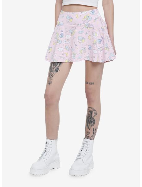 Girls Bottoms Little Twin Stars Pastel Celestial Skort