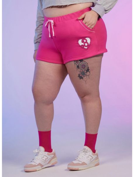 Bottoms Barbie Rhinestone Pink Lounge Shorts Plus Size Girls