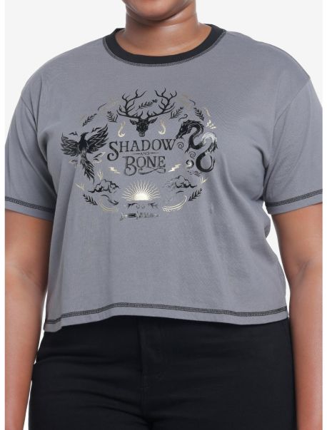 Shadow And Bone Amplifiers Girls Crop T-Shirt Plus Size Girls Crop Tops