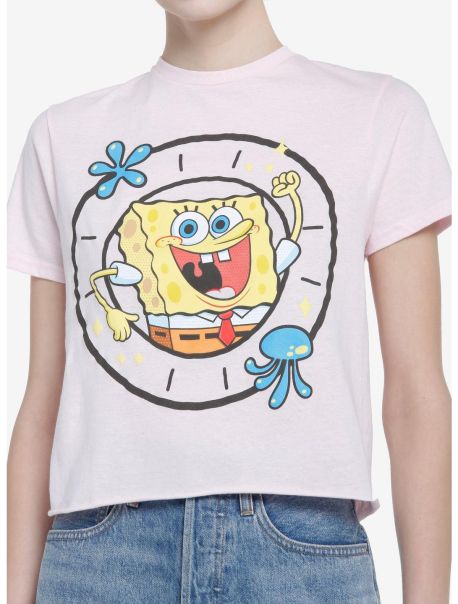 Spongebob Squarepants Jellyfish Girls Crop T-Shirt Crop Tops Girls