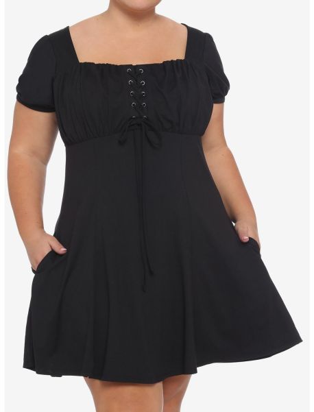 Black Empire Dress Plus Size Dresses Girls