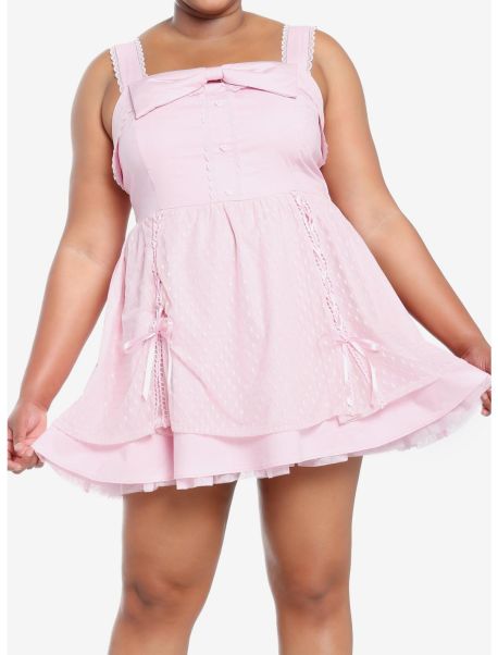 Girls Dresses Sweet Society Pink Hearts Lace & Bows Dress Plus Size