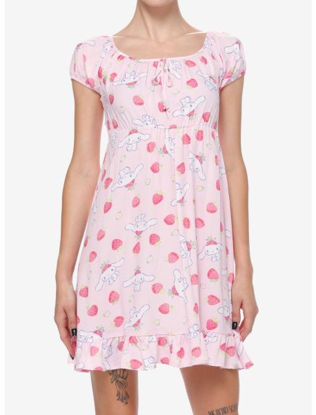 Cinnamoroll Strawberry Ruffle Dress Dresses Girls