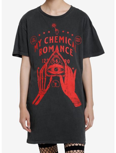 Girls My Chemical Romance Spirit Board T-Shirt Dress Dresses