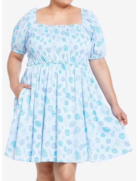 Disney Stitch Floral Smocked Dress Plus Size Dresses Girls