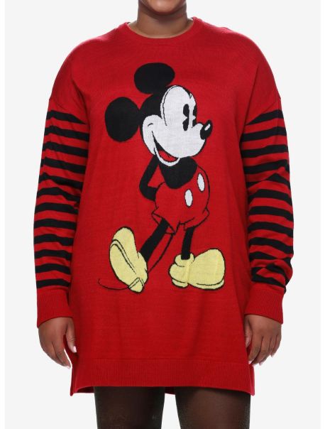 Dresses Disney Mickey Mouse Stripe Sweater Dress Plus Size Girls