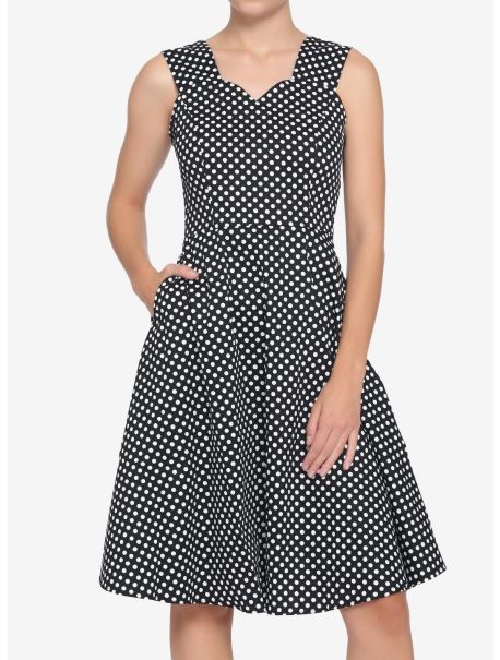 Black White Polka Dot Dress Girls Dresses