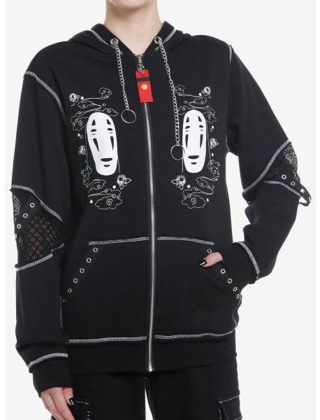 Girls Studio Ghibli Spirited Away No-Face Hardware Girls Oversized Hoodie Hoodies