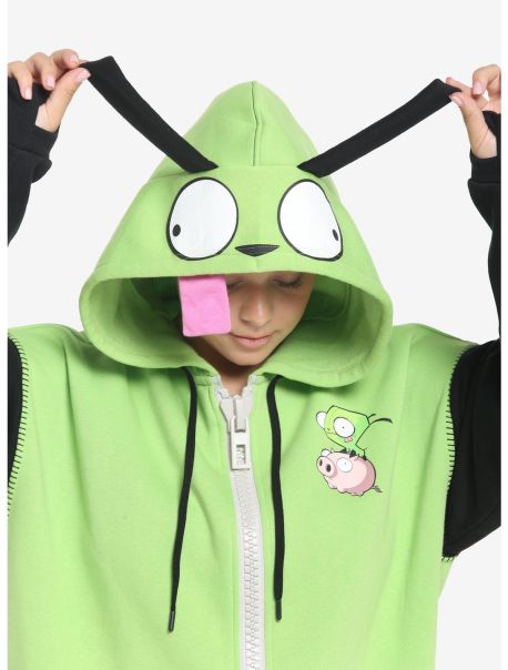 Hoodies Girls Invader Zim Gir Cosplay Girls Hoodie Plus Size