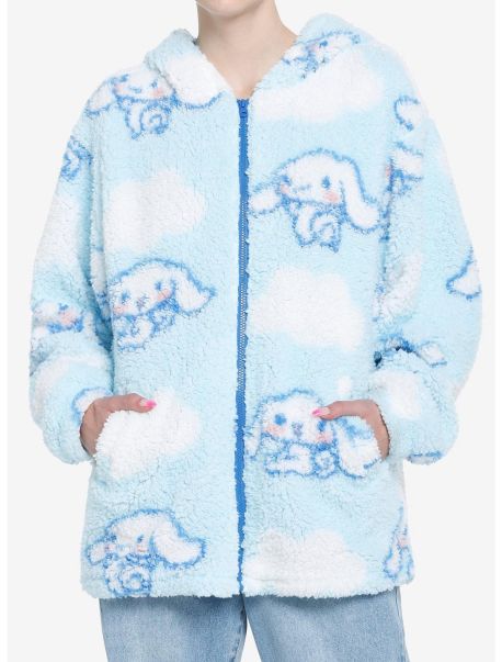 Hoodies Girls Cinnamoroll Sherpa Girls Oversized Hoodie