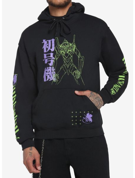 Girls Hoodies Neon Genesis Evangelion Eva-01 Hoodie