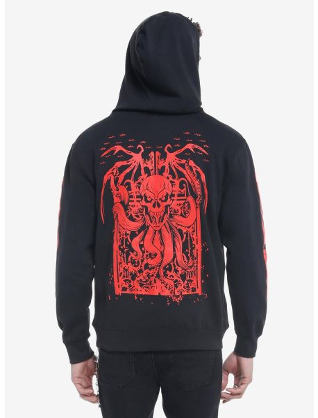 Hoodies Red Skull Hoodie Girls