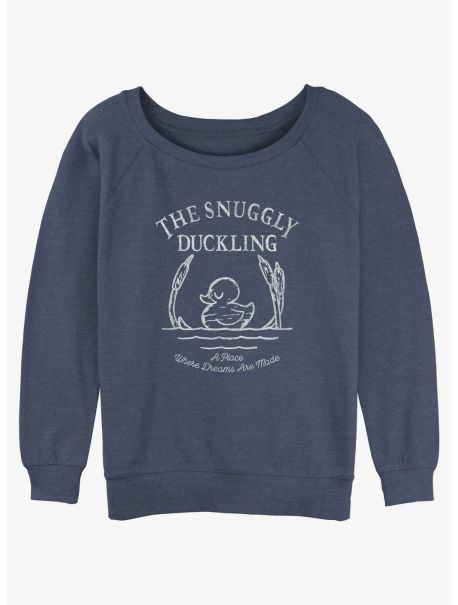 Disney Tangled Snuggly Duckling Girls Slouchy Sweatshirt Long Sleeves Girls