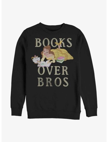 Disney Beauty Beast Books Over Bros Girls Sweatshirt Long Sleeves Girls