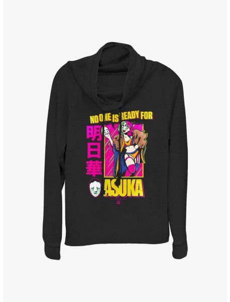 Long Sleeves Girls Wwe Asuka No One Is Ready Girls Cowl Neck Long-Sleeve Top