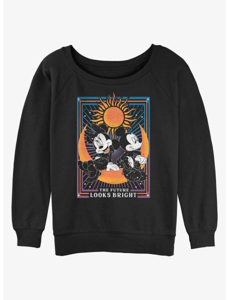 Girls Long Sleeves Disney Mickey Mouse The Future Looks Bright Astrology Girls Sweatshirt