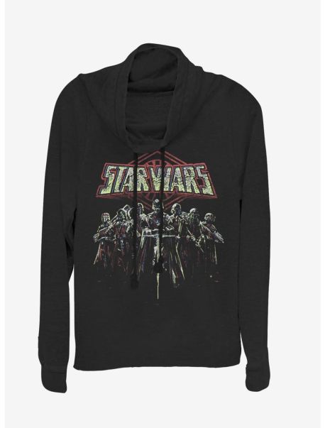 Girls Long Sleeves Star Wars Episode Ix The Rise Of Skywalker Force Feeling Cowl Neck Long-Sleeve Girls Top