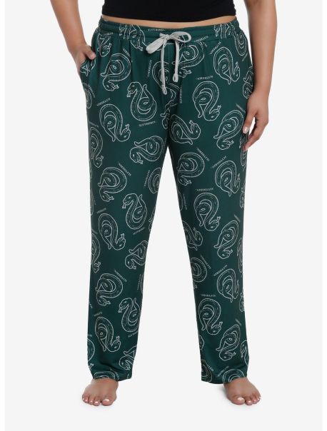 Harry Potter Slytherin Mascot Girls Pajama Pants Plus Size Loungewear Girls