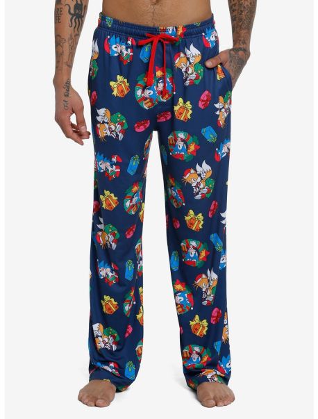 Sonic The Hedgehog Holiday Pajama Pants Girls Loungewear