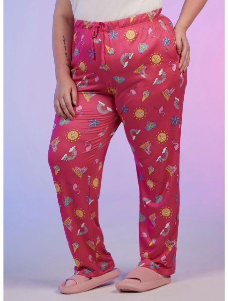 Girls Barbie Icon Pajama Pants Plus Size Loungewear