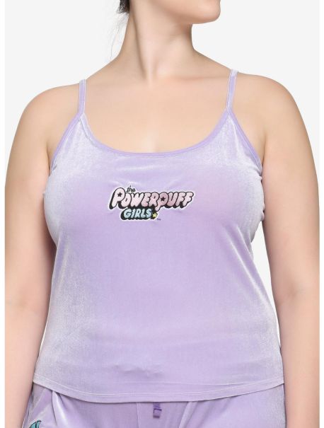 Loungewear Girls The Powerpuff Lavender Velour Girls Cami Plus Size