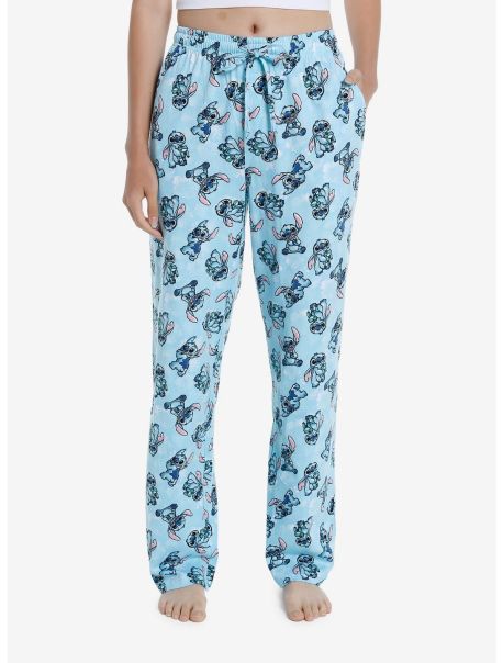Girls Loungewear Disney Stitch & Frog Pajama Pants
