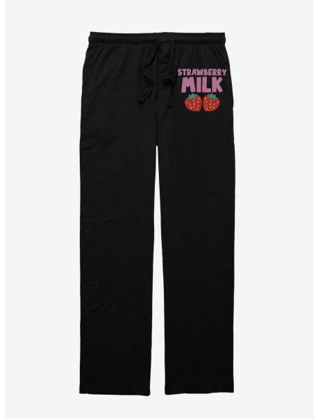 Pajamas Strawberry Milk Milk Berries Pajama Pants Girls