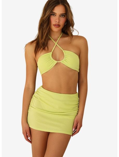 Dippin' Daisy's Lucky Swim Skirt Cover-Up Lime Green Girls Skirts