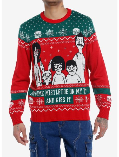 Girls Bob's Burgers Belcher Family Holiday Sweater Sweaters