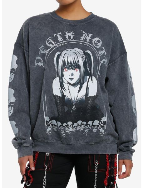 Girls Death Note Misa Metallic Dark Wash Girls Sweatshirt Sweaters