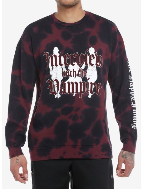 Sweaters Interview With The Vampire Silhouettes Tie-Dye Sweatshirt Girls