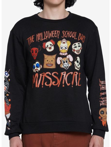 Sweaters Trick 'R Treat School Bus Massacre Sweatshirt Girls