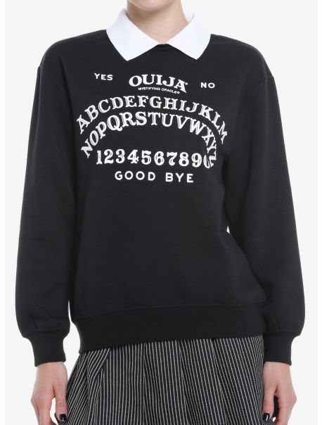 Girls Sweaters Ouija Board Collared Girls Sweatshirt