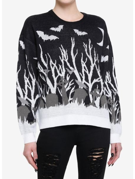 Girls Thorn & Fable Cemetery Girls Sweater Sweaters