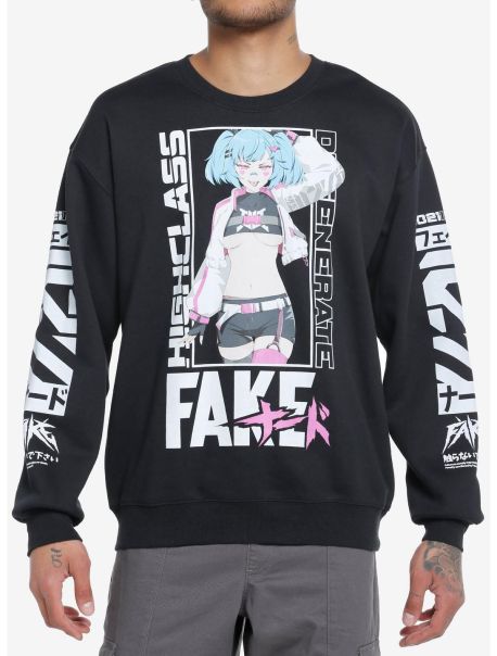 Fake Nerd Zyla Degenerate Sweatshirt Girls Sweaters