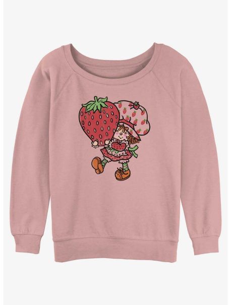 Sweaters Girls Strawberry Shortcake Big Strawberry Girls Slouchy Sweatshirt