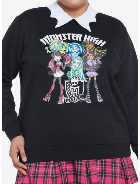 Sweaters Monster High Squad Collared Girls Sweatshirt Plus Size Girls
