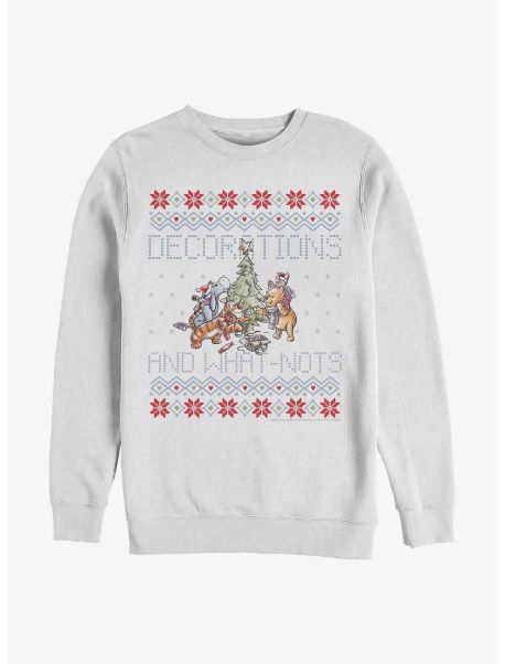 Sweaters Girls Disney Winnie The Pooh Decorations And What-Nots Ugly Christmas Sweatshirt