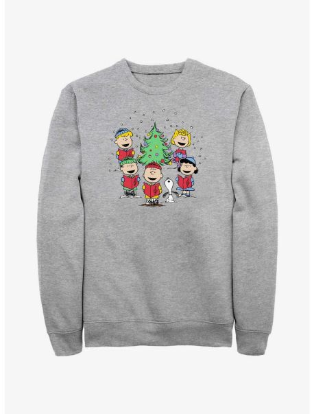 Peanuts Snoopy And Friends Christmas Caroling Sweatshirt Girls Sweaters