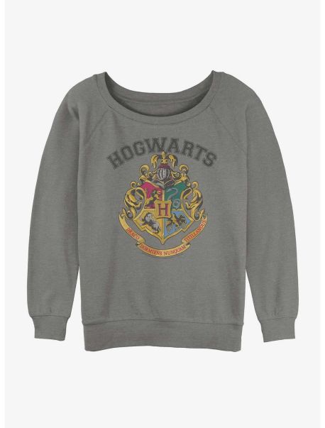 Harry Potter Hogwarts School Crest Girls Slouchy Sweatshirt Sweaters Girls
