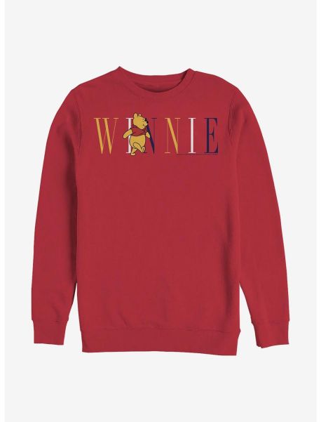 Girls Disney Winnie The Pooh Fashion Crew Sweatshirt Sweaters