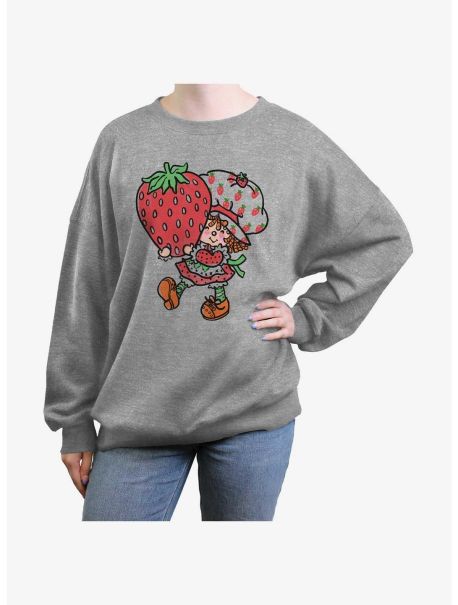 Strawberry Shortcake Big Strawberry Girls Oversized Sweatshirt Sweaters Girls