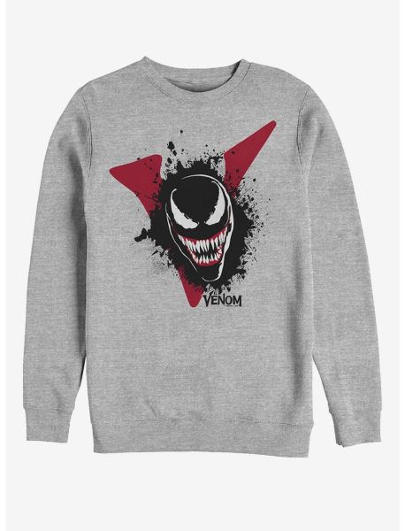 Marvel Venom Film Splatter Portrait Sweatshirt Girls Sweaters