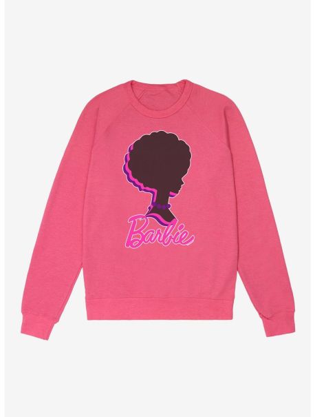 Girls Sweaters Barbie Afro Silhouette French Terry Sweatshirt