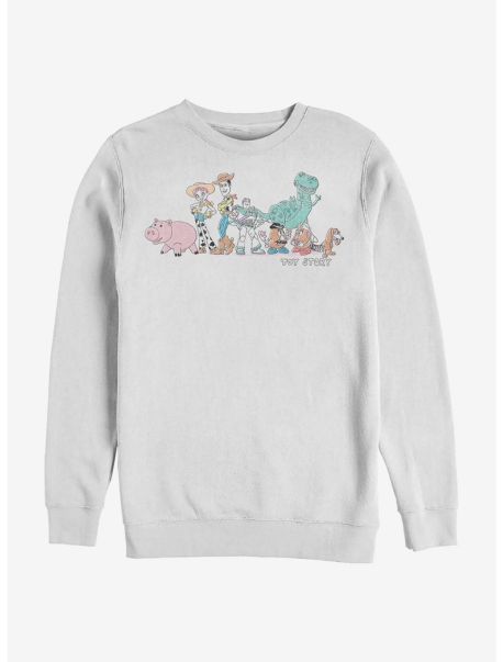 Disney Pixar Toy Story Line Up Crew Sweatshirt Girls Sweaters