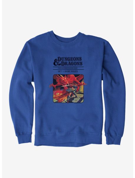 Girls Dungeons & Dragons Vintage Dragon And The Knight Sweatshirt Sweaters